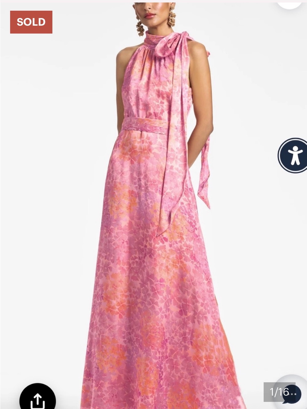 New SACHIN & BABI Diana Gown Size 2